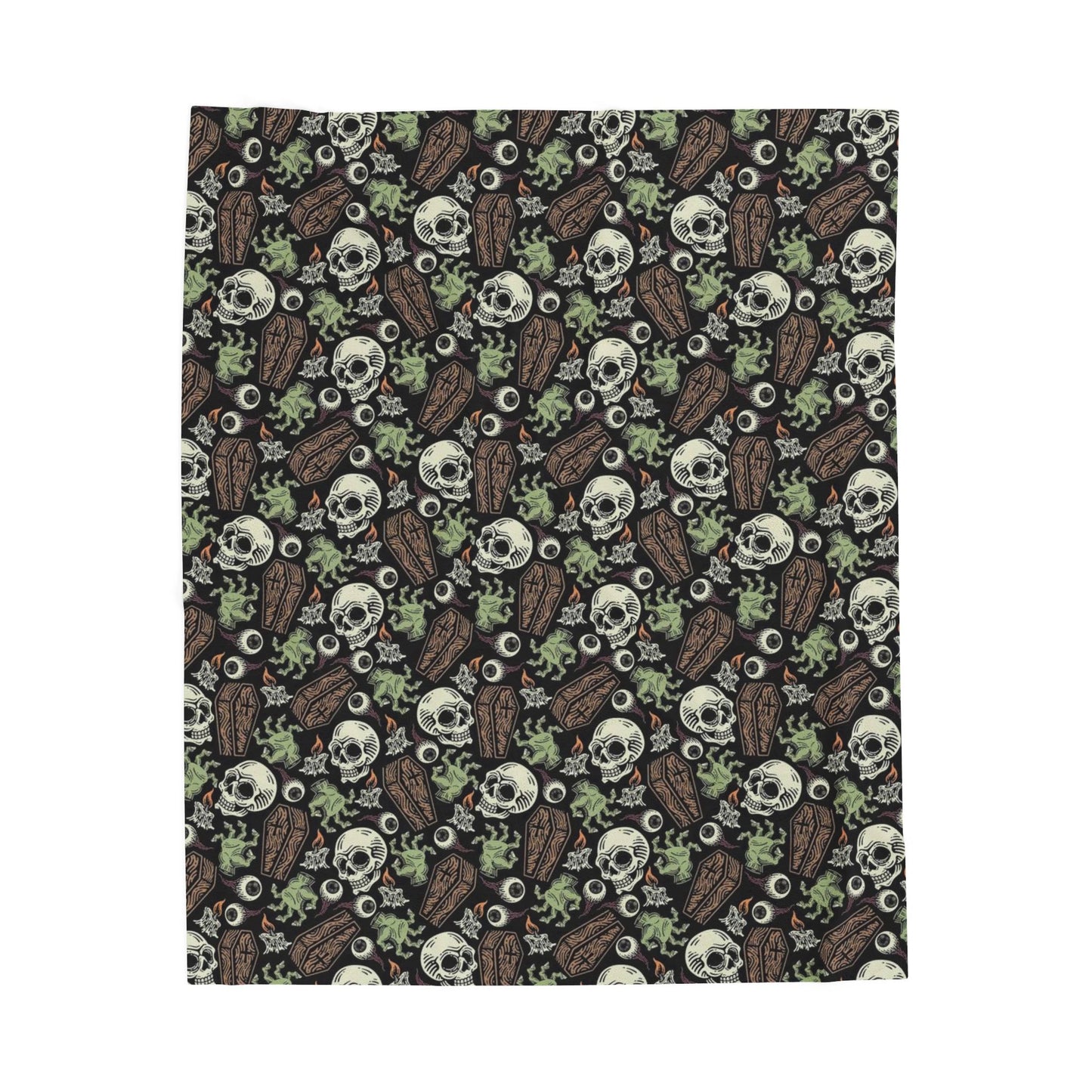 Gothic Skull Velveteen Plush Blanket