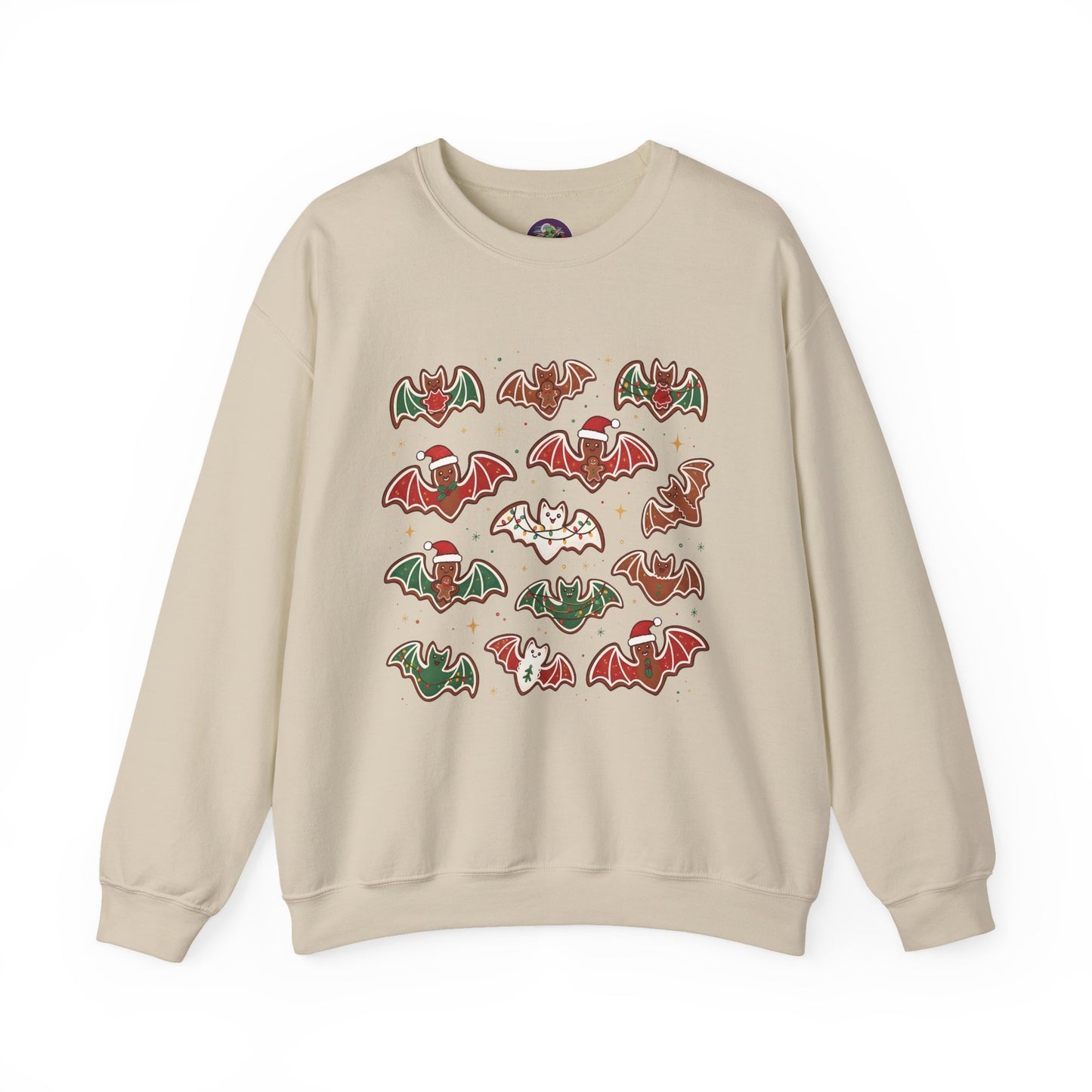 Festive Christmas & Halloween Bats Sweatshirt