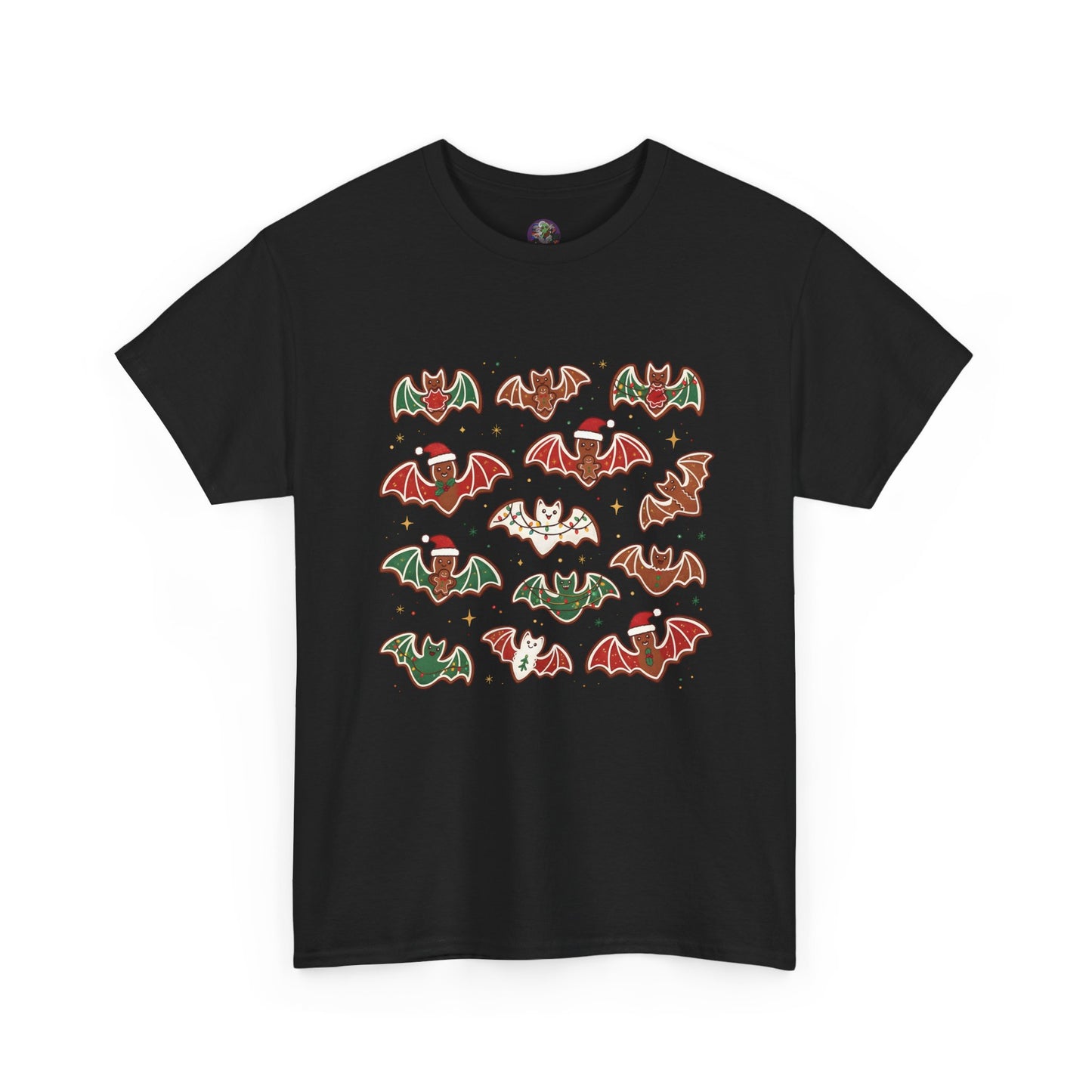 Cute Festive Flying Bats Tee