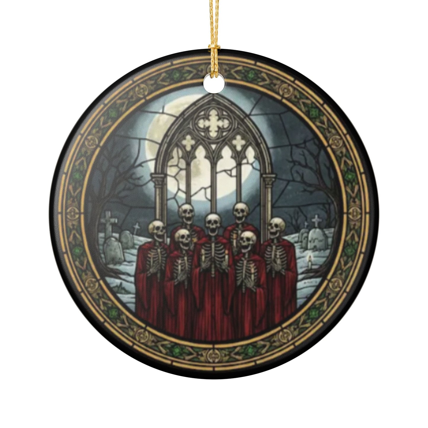 Skeleton Ceramic Ornament