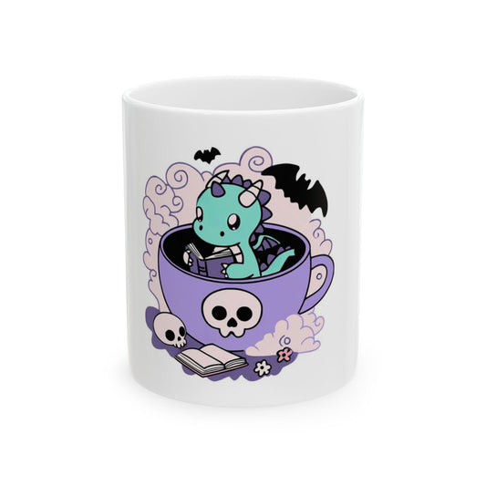 Cute Dragon-Themed Ceramic Mug - Perfect for Halloween!