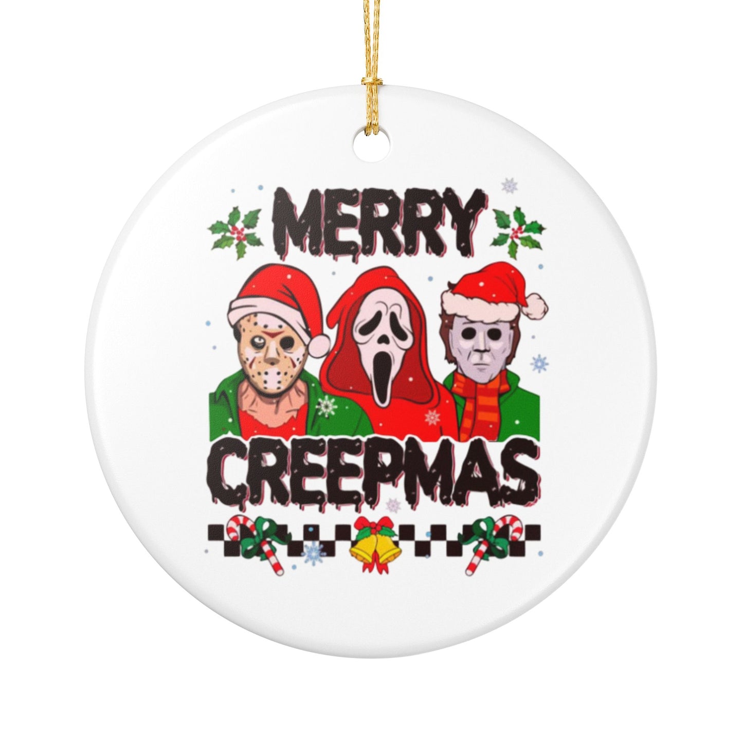Merry Creepmas Ceramic Ornament