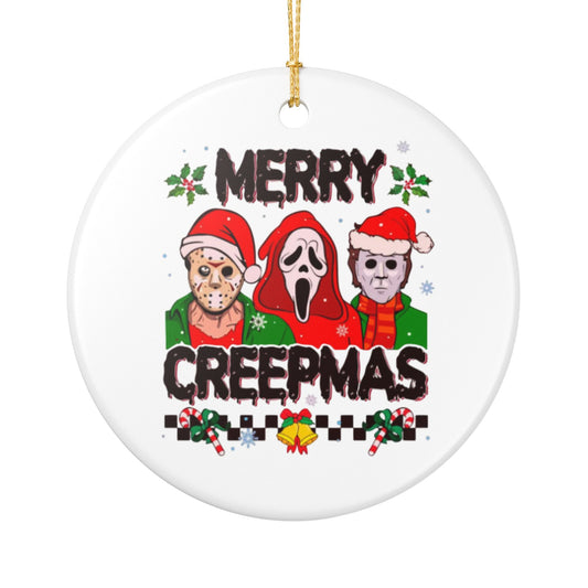 Merry Creepmas Ceramic Ornament