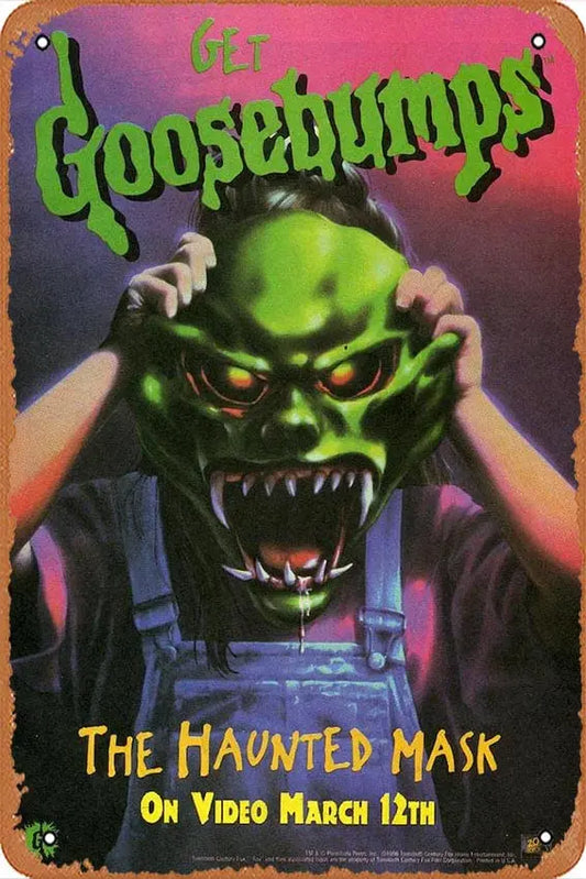 Goosebumps 1995 Poster Vintage Metal Tin