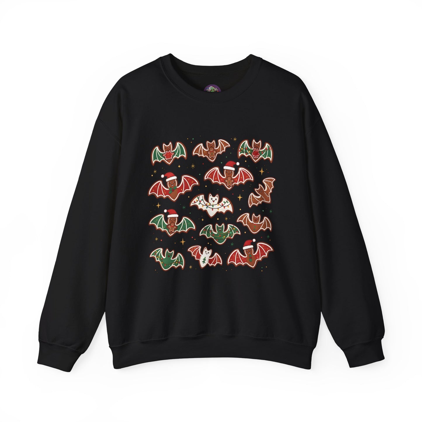 Festive Christmas & Halloween Bats Sweatshirt