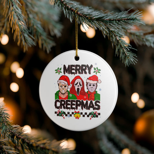 Merry Creepmas Ceramic Ornament