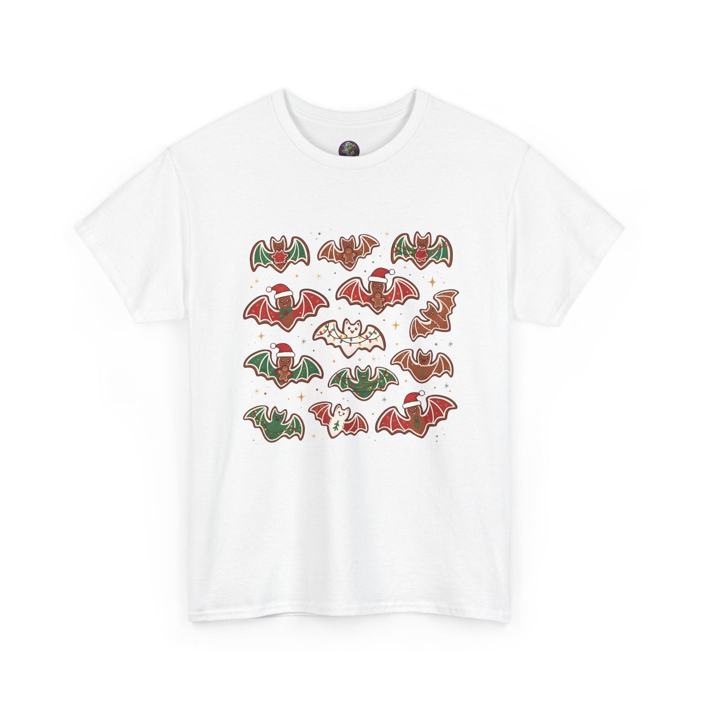Cute Festive Flying Bats Tee