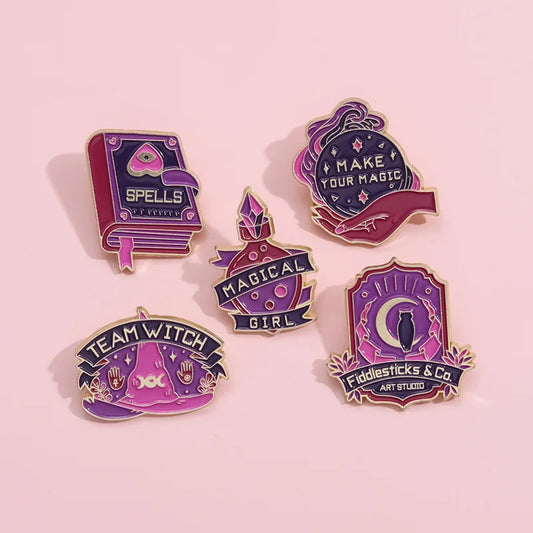 Cute Magic Enamel Brooch